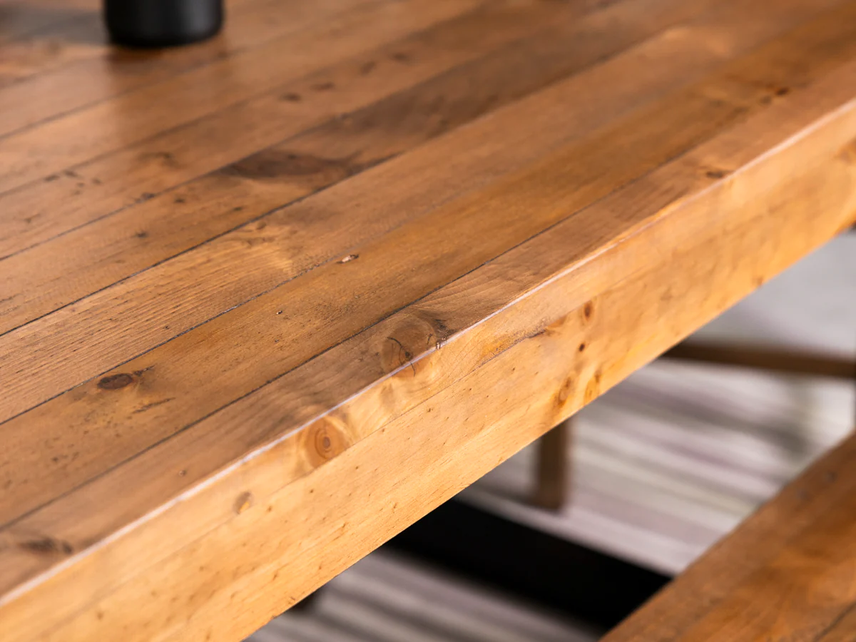 Brooklyn 160cm Fixed Top Dining Table & Brown Houston Dining Chairs - Image 7