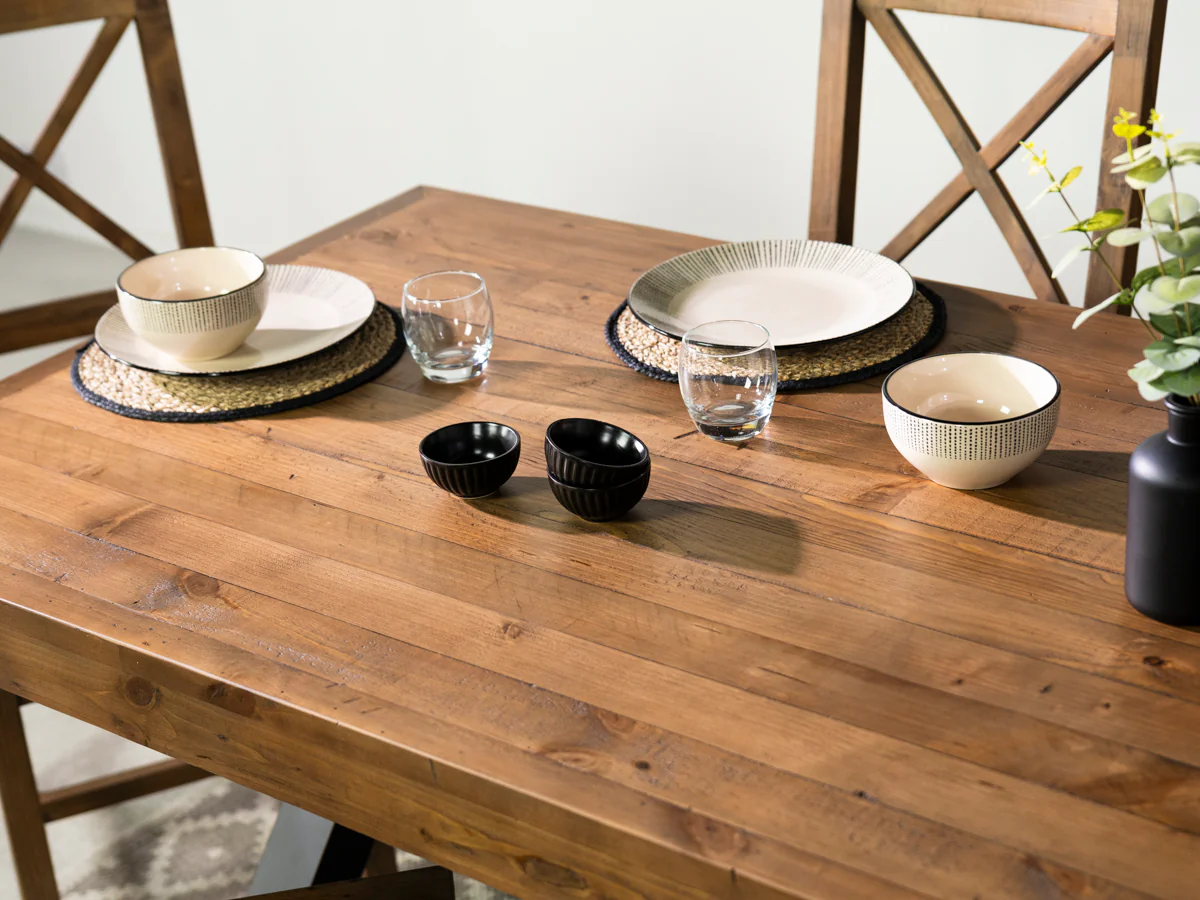 Brooklyn 180cm Fixed Top Cross Leg Dining Table - Image 9