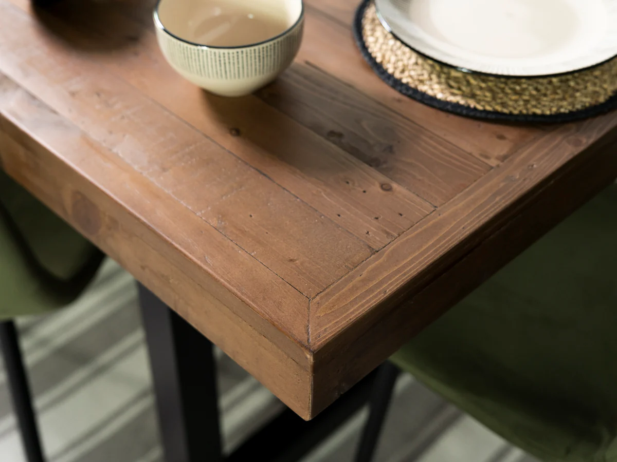 Brooklyn Extendable Dining Table (140cm - 180cm) & Grey Houston Dining Chairs - Image 7