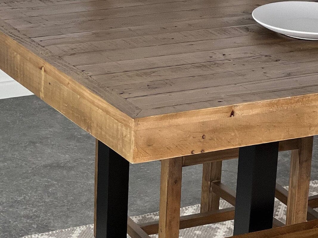 Brooklyn Extendable Dining Table (180cm - 240cm) & Black Bogart Dining Chairs - Image 12