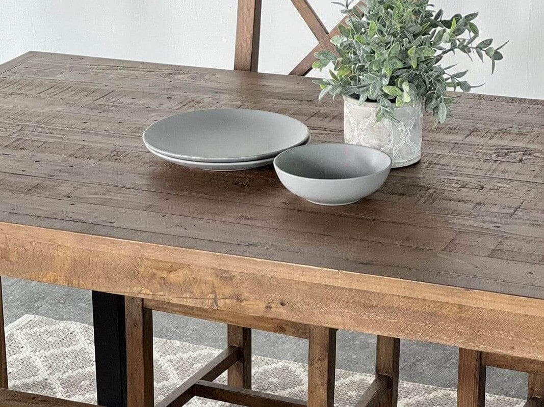 Brooklyn Extendable Dining Table (180cm - 240cm) & Black Bogart Dining Chairs - Image 13