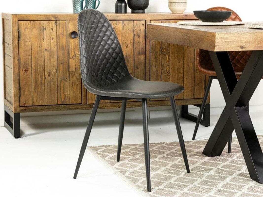 Brooklyn Extendable Dining Table (180cm - 240cm) & Grey Dallas Dining Chairs - Image 3