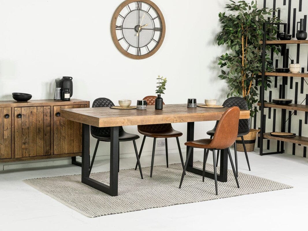 Brooklyn Fixed Top Dining Table & Grey Dallas Dining Chairs - Image 4