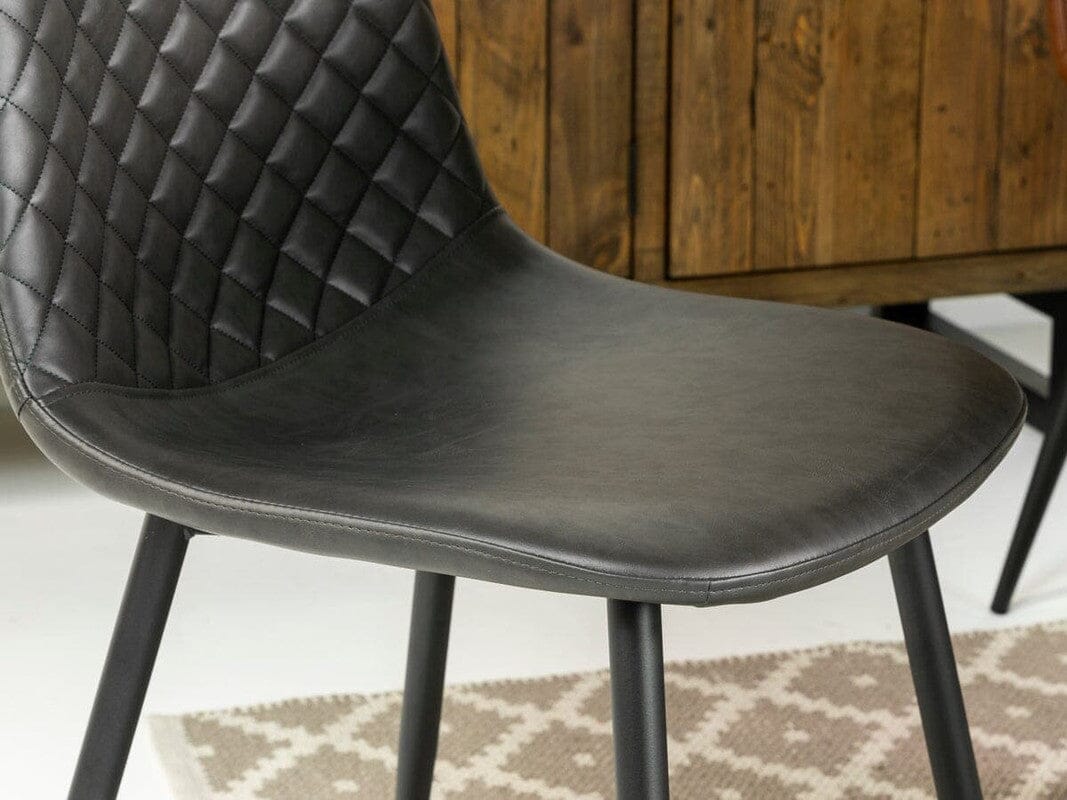 Brooklyn Fixed Top Dining Table & Grey Dallas Dining Chairs - Image 8