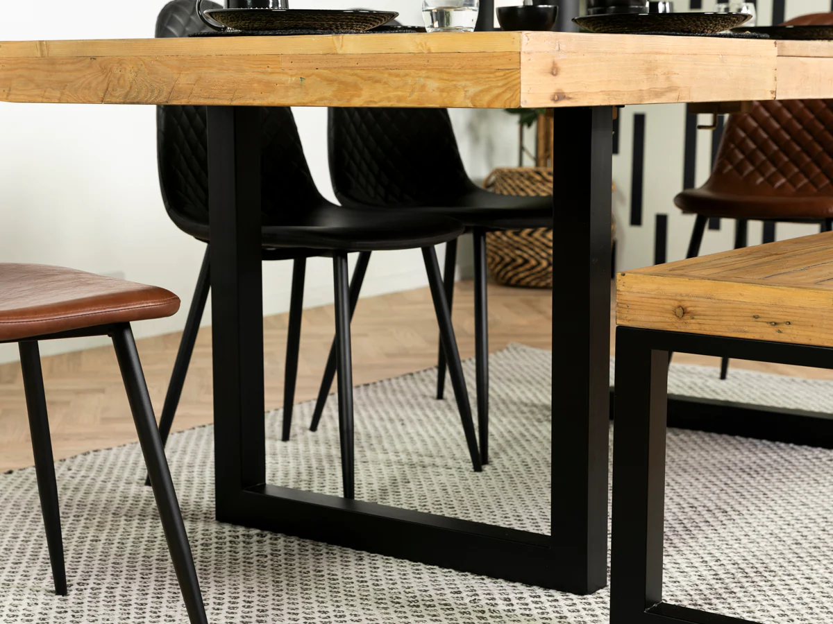 Brooklyn Light Extendable Dining Table (140cm - 180cm) & Gabo Black Dining Chairs - Image 27
