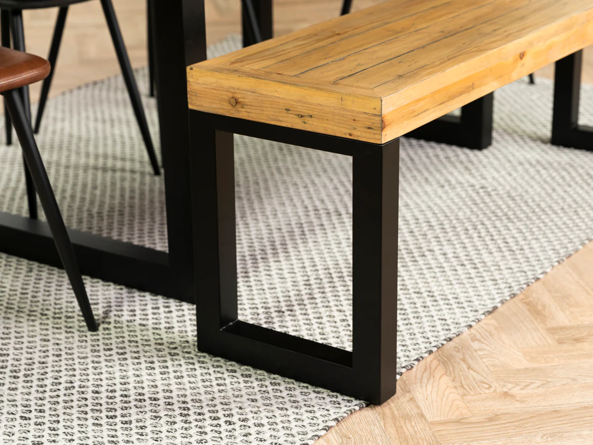 Brooklyn Light Extendable Dining Table (140cm - 180cm) & Gabo Black Dining Chairs - Image 9