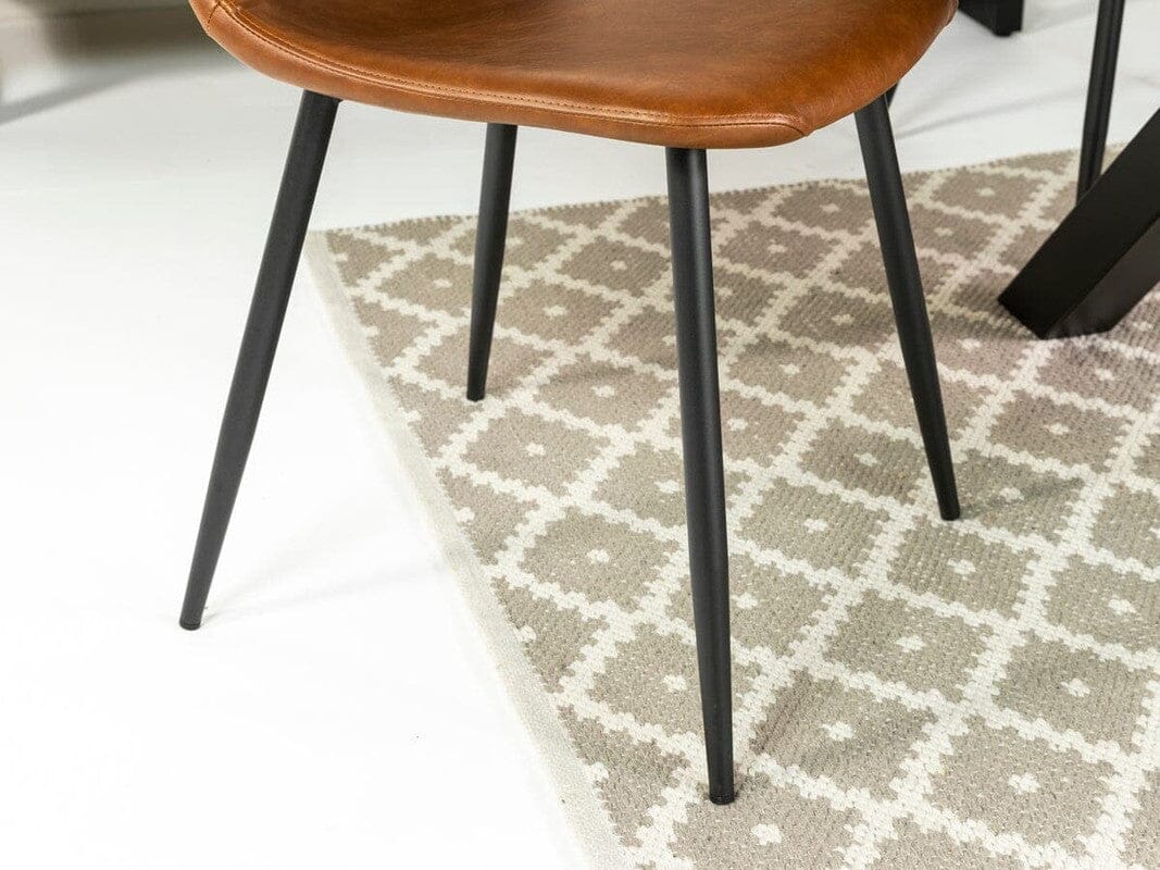 Brooklyn Round Dining Table & Brown Dallas Dining Chairs - Image 14