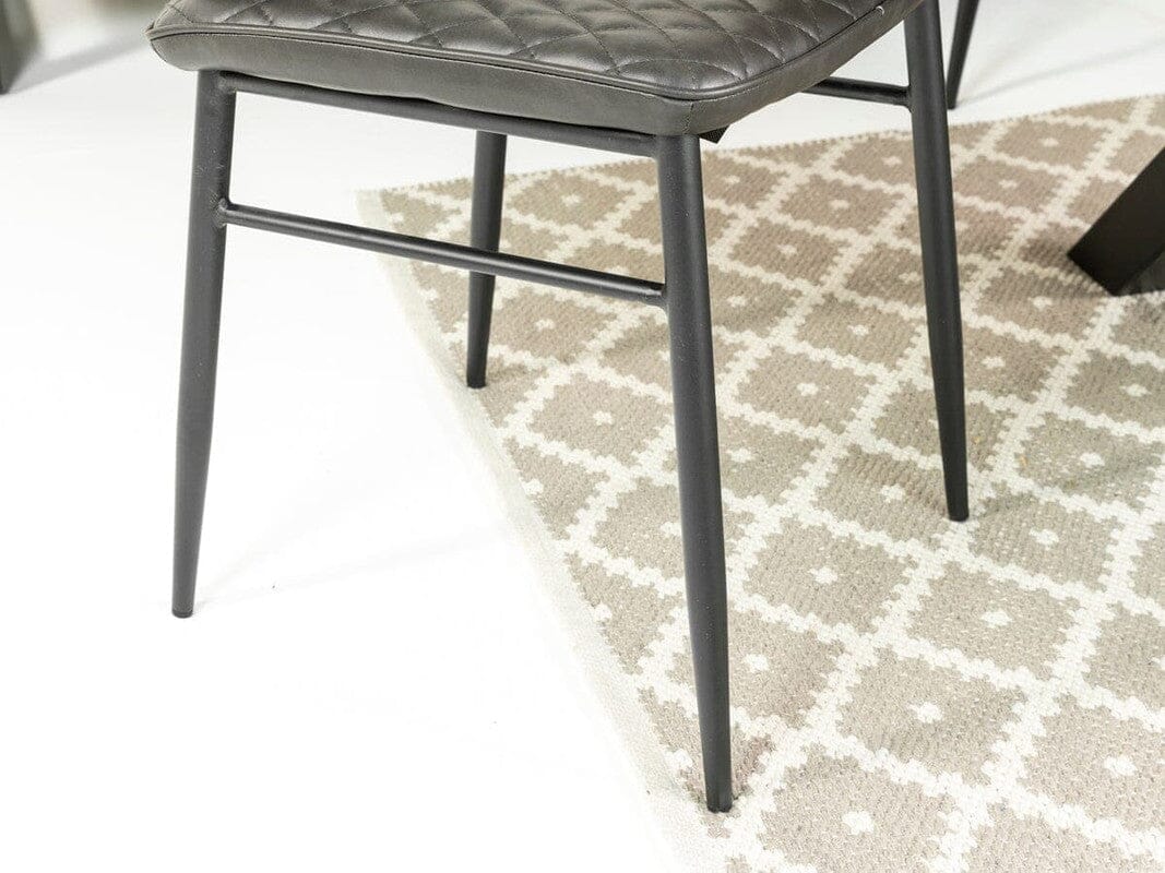 Brooklyn Round Dining Table & Grey Houston Dining Chairs - Image 13