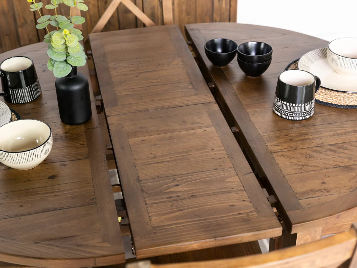Brooklyn Round Extendable Dining Table & Gabo Dining Chairs - Image 6