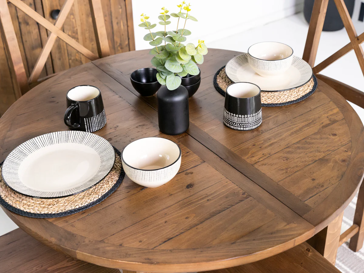 Brooklyn Round Extendable Dining Table & Gabo Dining Chairs - Image 9