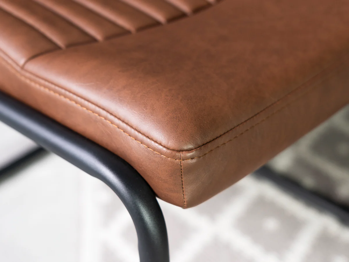 Como Extendable Dining Table (140cm - 180cm) & Brown Auburn Dining Chairs - Image 24