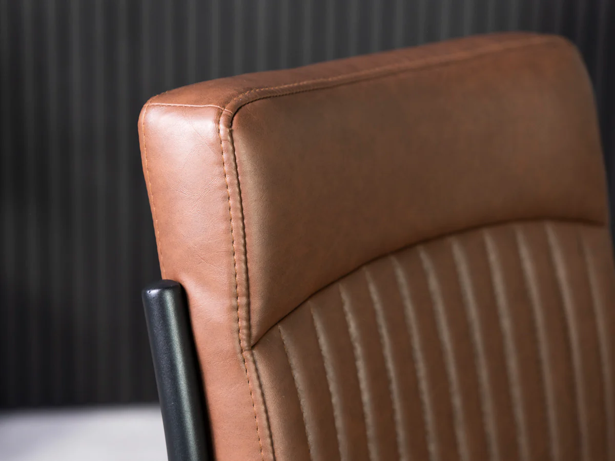 Como Extendable Dining Table (140cm - 180cm) & Brown Auburn Dining Chairs - Image 26