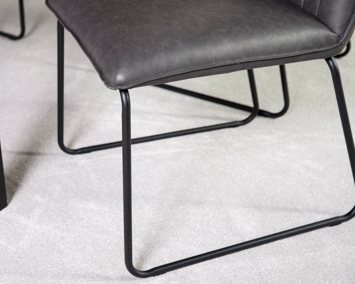 Como Extendable Dining Table (140cm - 180cm) & Grainger Grey Dining Chairs - Image 11