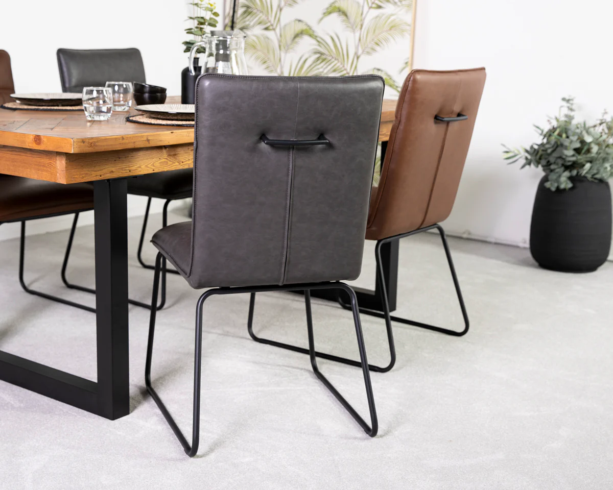 Como Extendable Dining Table (140cm - 180cm) & Grainger Grey Dining Chairs - Image 9