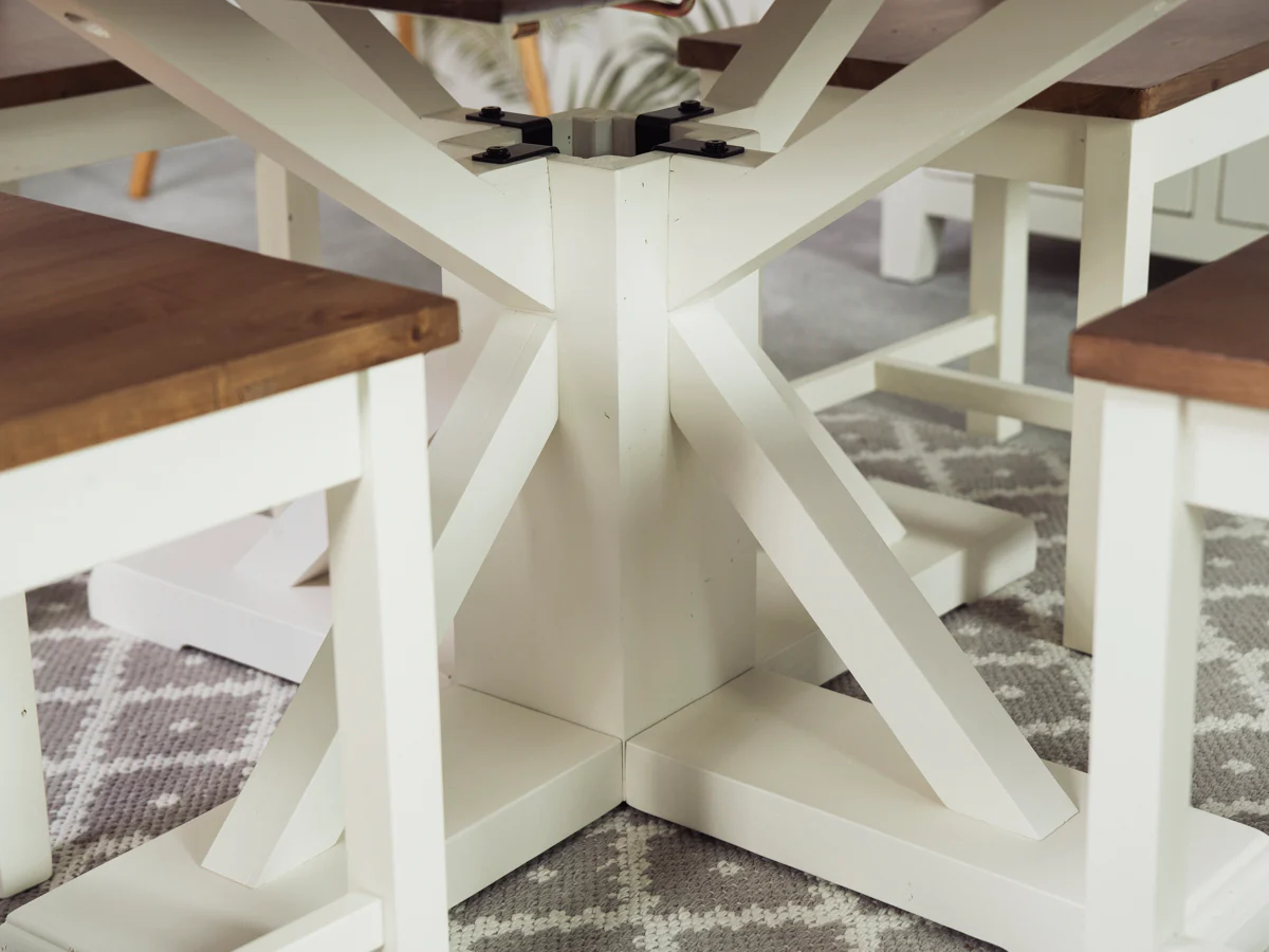 Devon Extendable Round Dining Table (120cm - 160cm) - Image 6