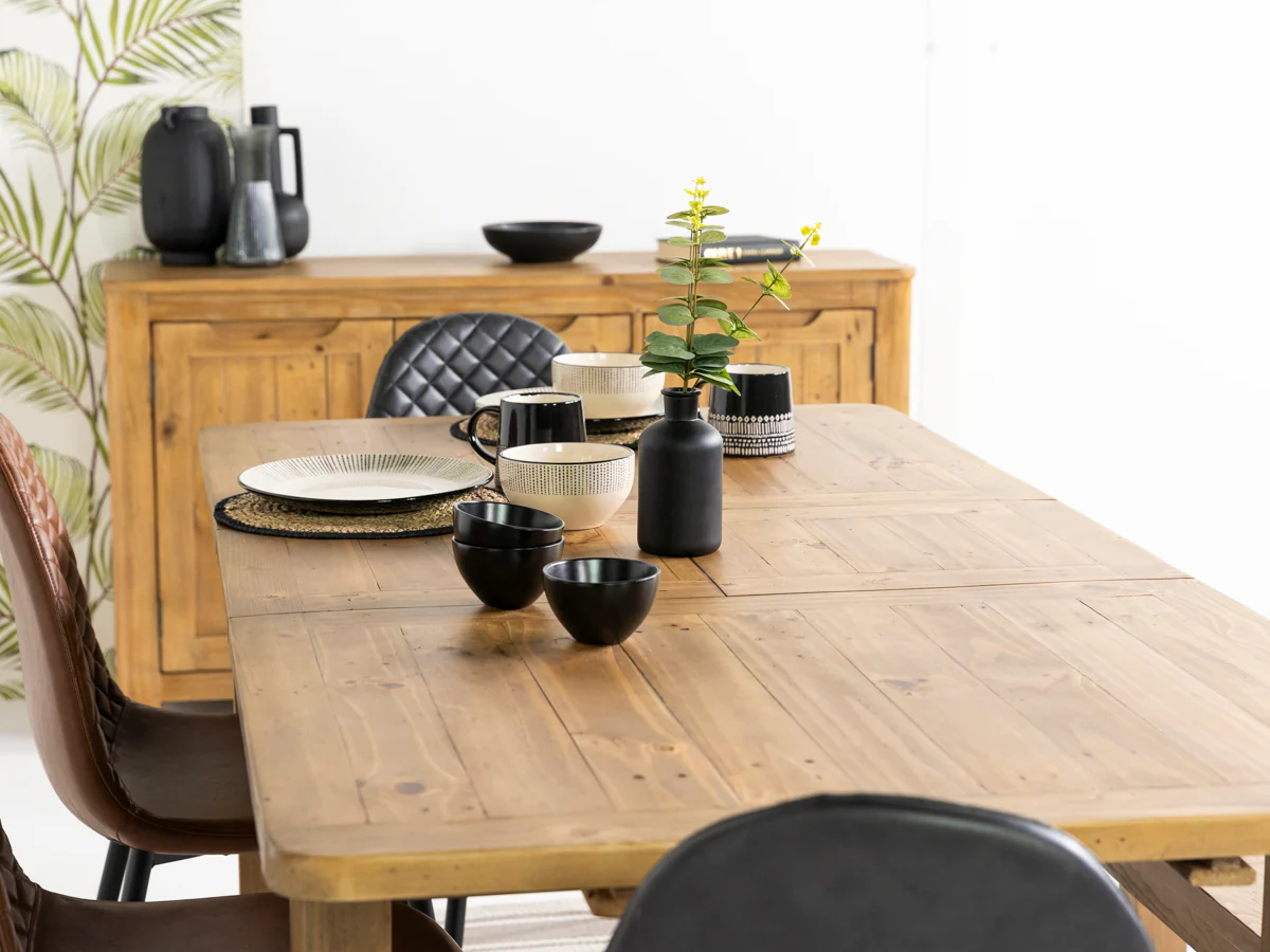 Exeter Extendable Dining Table (140cm - 180cm) & Bogart Dining Chairs - Image 7