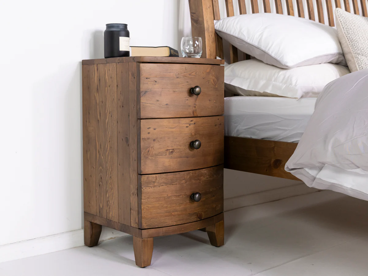 Hawaii 3 Drawer Bedside Table - Image 4