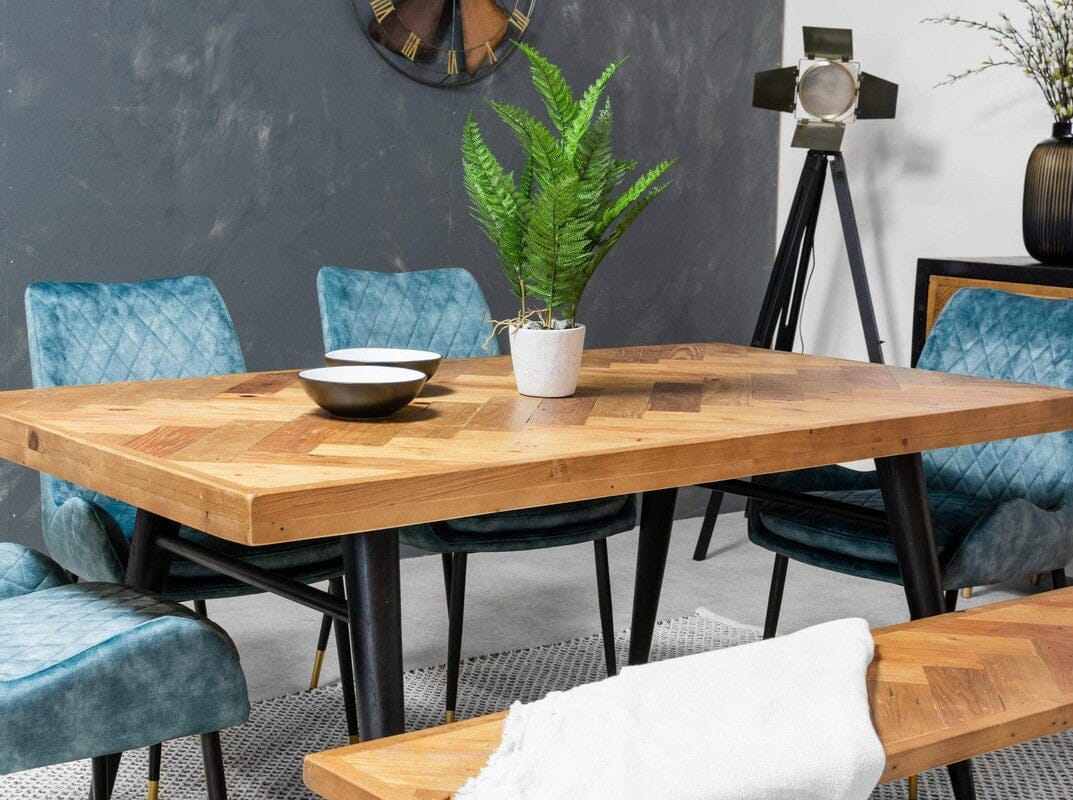 Mode 140-180cm Extendable Dining Table & Bench - Image 8