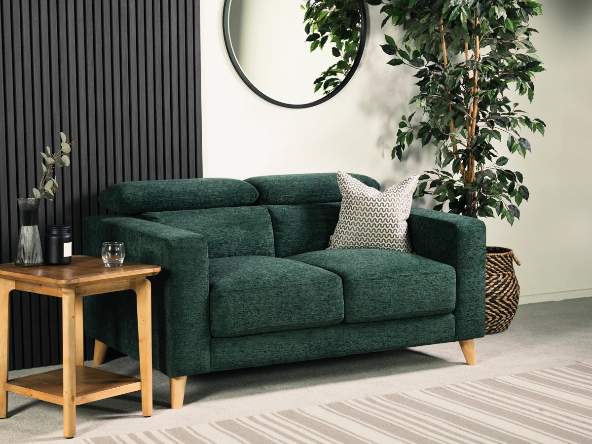 Olive 2 Seater Ratchet Headrest - Eco Sofa - Image 10