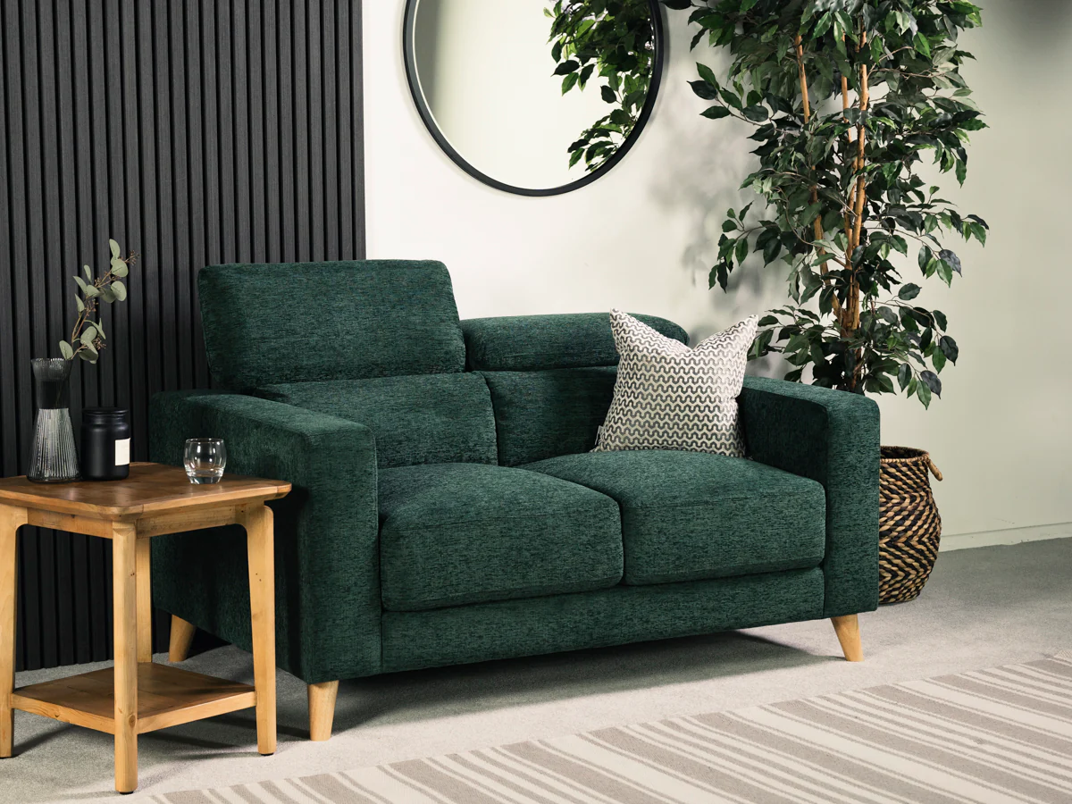 Olive 2 Seater Ratchet Headrest - Eco Sofa - Image 11