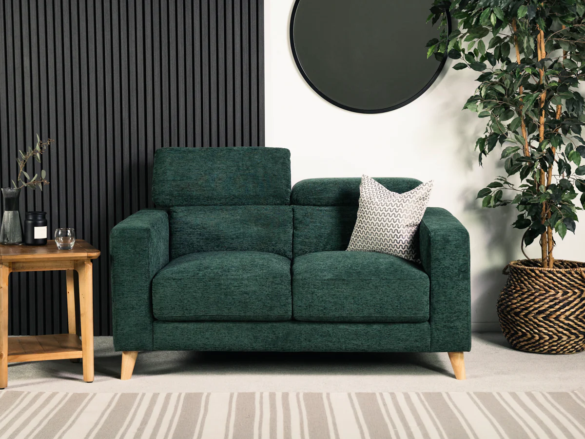 Olive 2 Seater Ratchet Headrest - Eco Sofa - Image 3