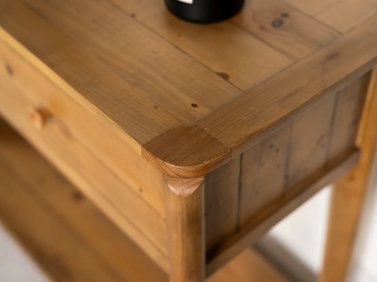 Scandi 2 Drawer Console Table - Image 4