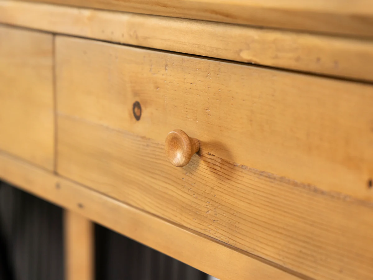 Scandi 2 Drawer Console Table - Image 6