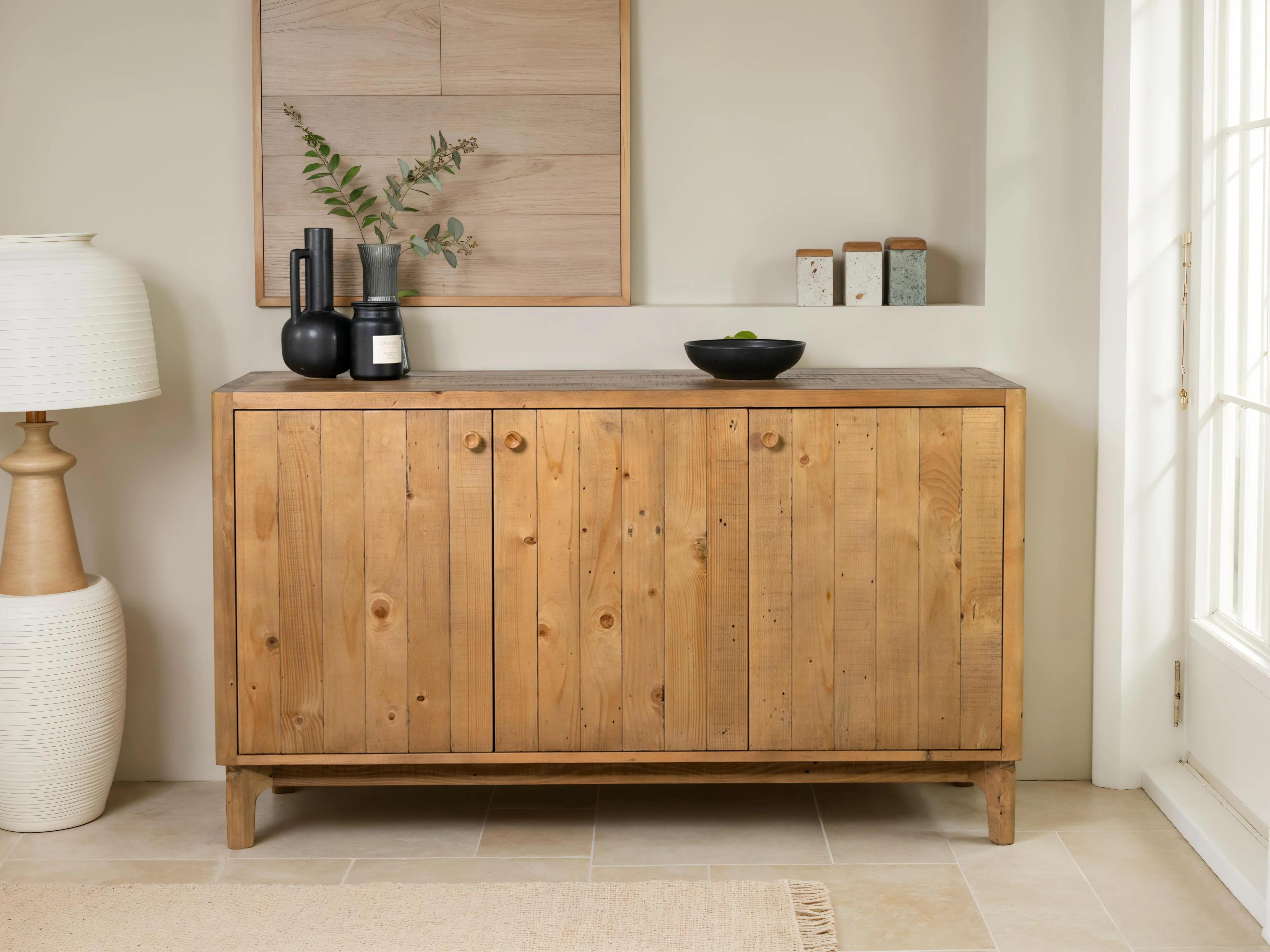 Scandi 3 Door Sideboard - Image 19