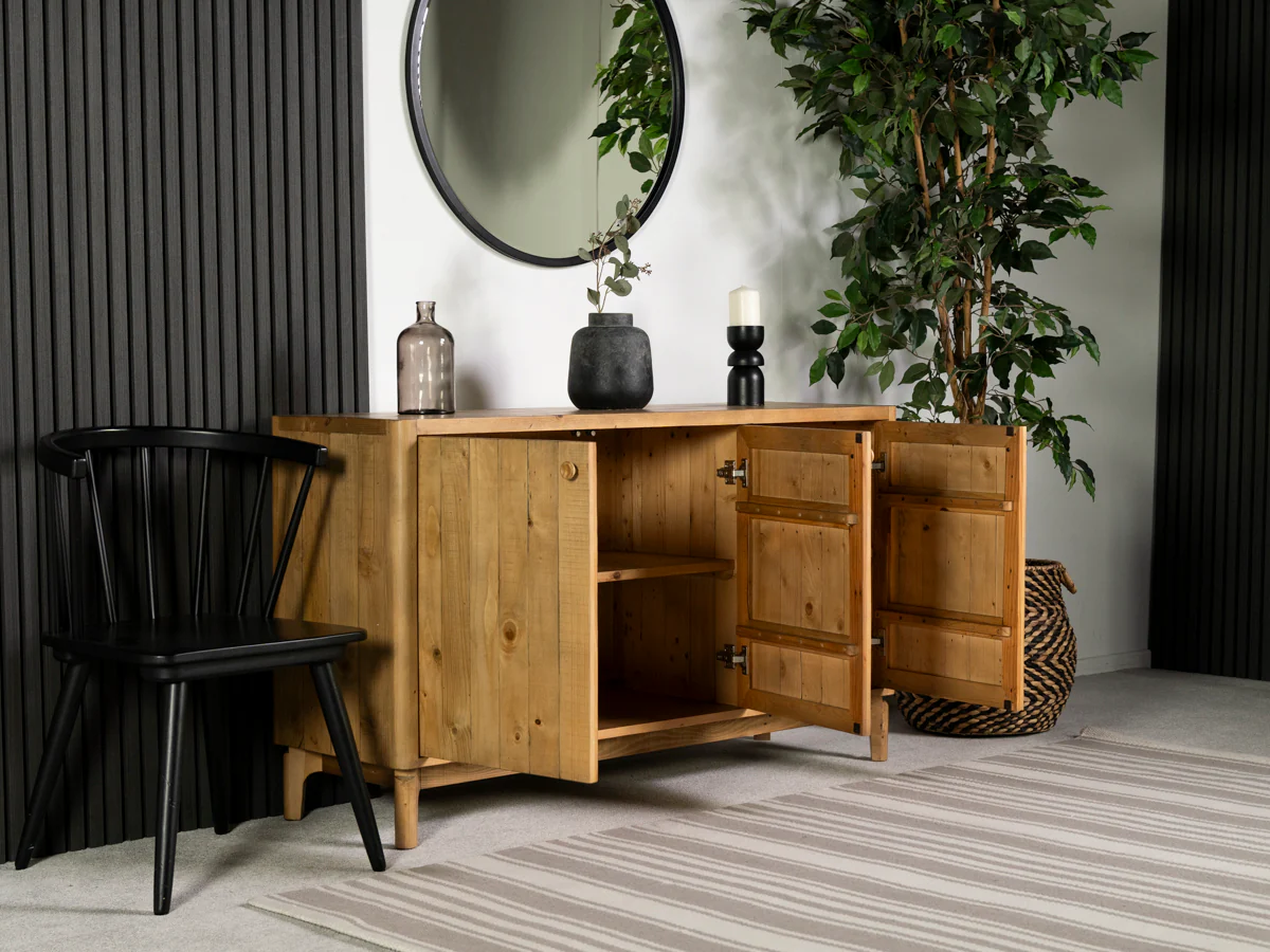 Scandi 3 Door Sideboard - Image 3