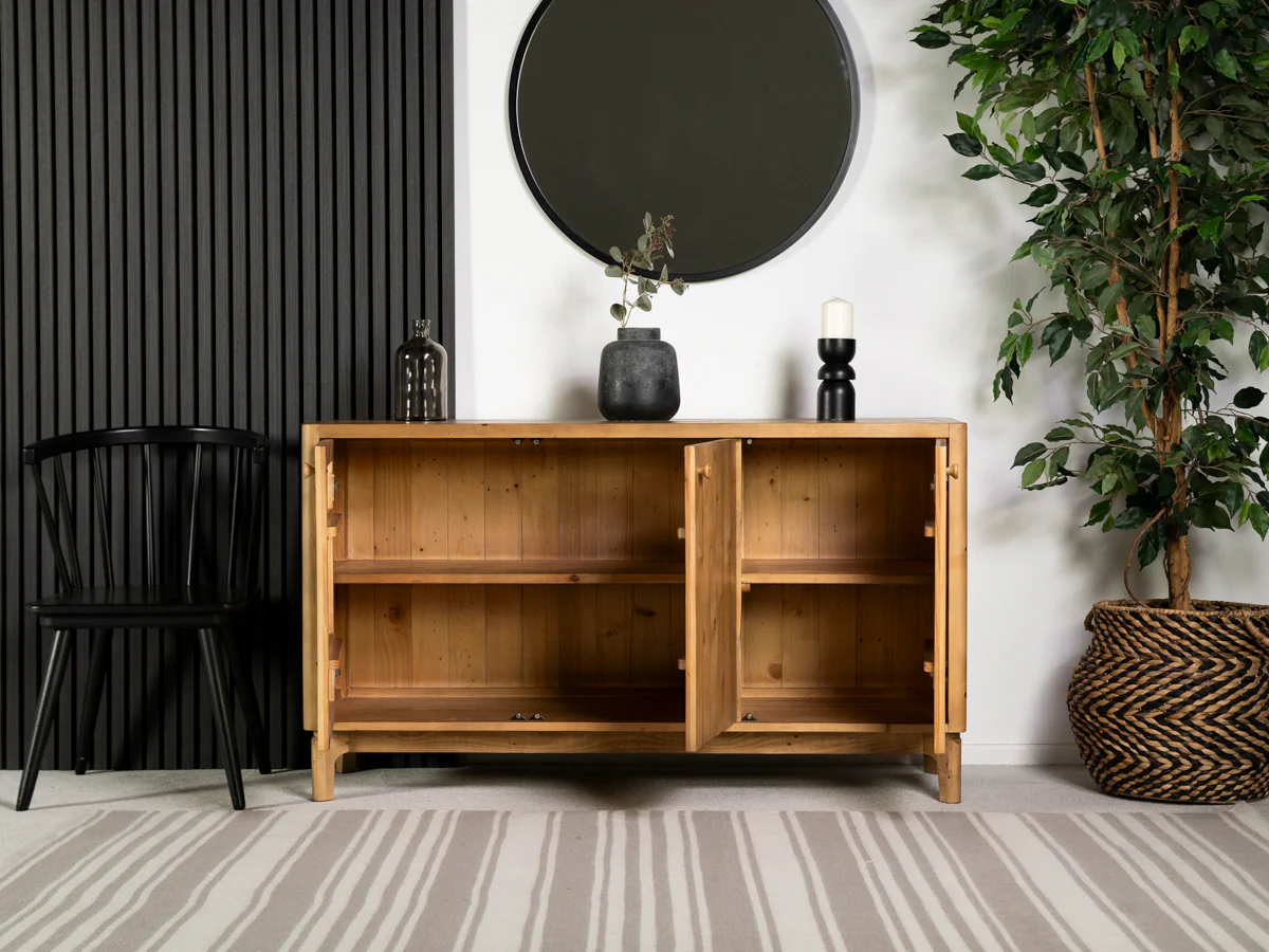 Scandi 3 Door Sideboard - Image 5