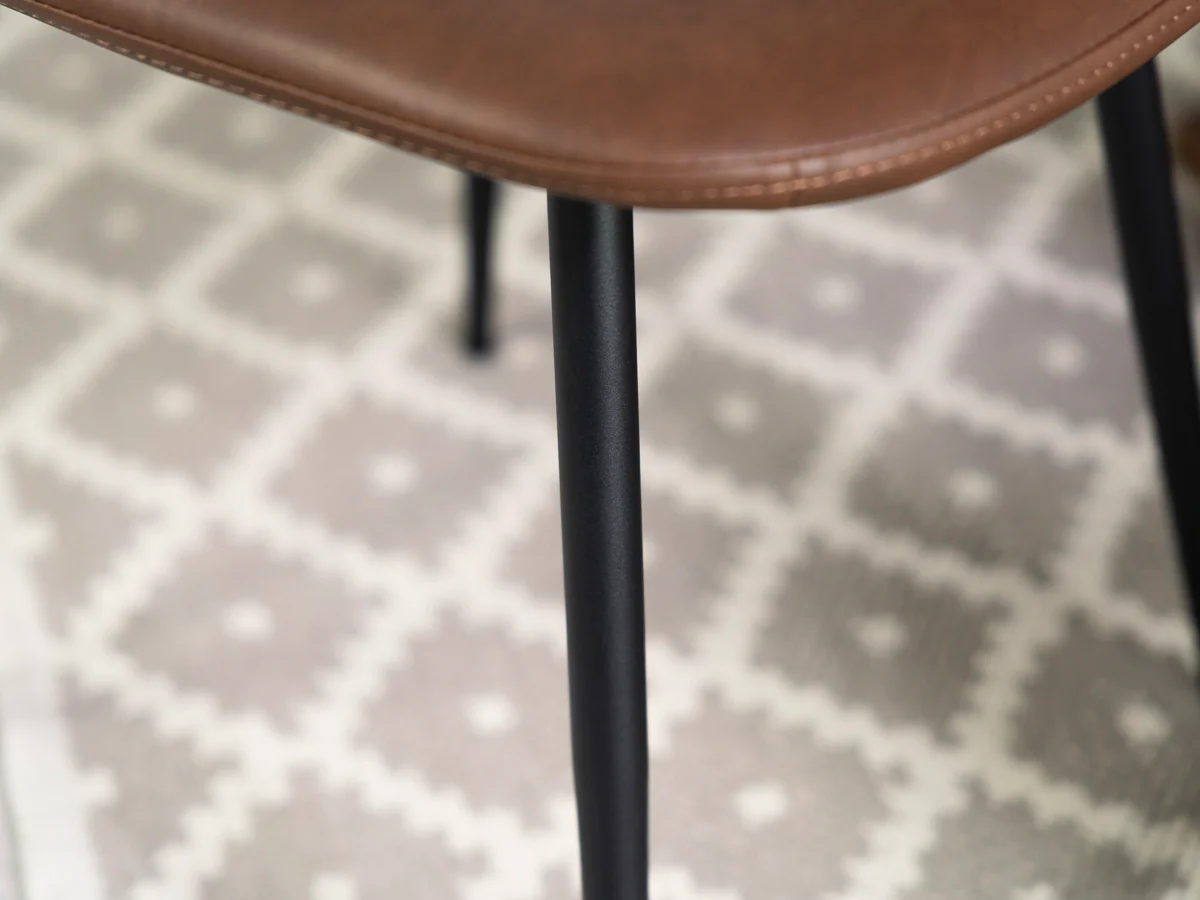 Tulsa Large Extendable Cross Leg Dining Table (180cm - 240cm) & Tan Dallas Dining Chairs - Image 9