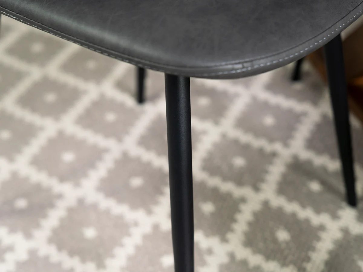 Tulsa Extendable Dining Table (140cm - 180cm) & Grey Dallas Dining Chairs - Image 13