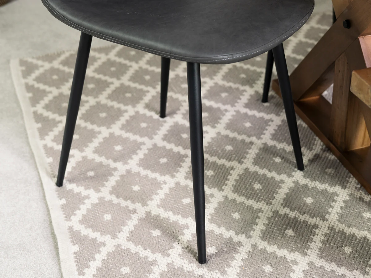 Como Extendable Dining Table (140cm - 180cm) & Grey Dallas Dining Chairs - Image 10