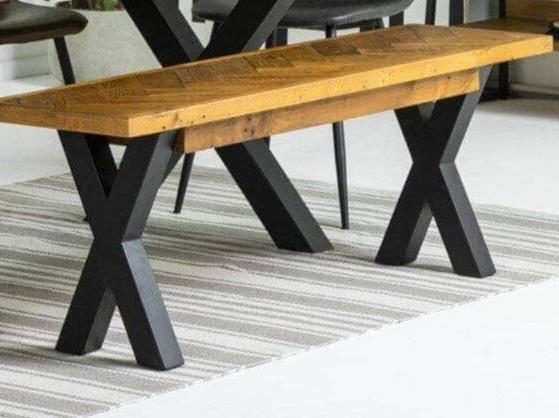 Tulsa Large Extendable Cross Leg Dining Table (180cm - 240cm) & Tan Dallas Dining Chairs - Image 14