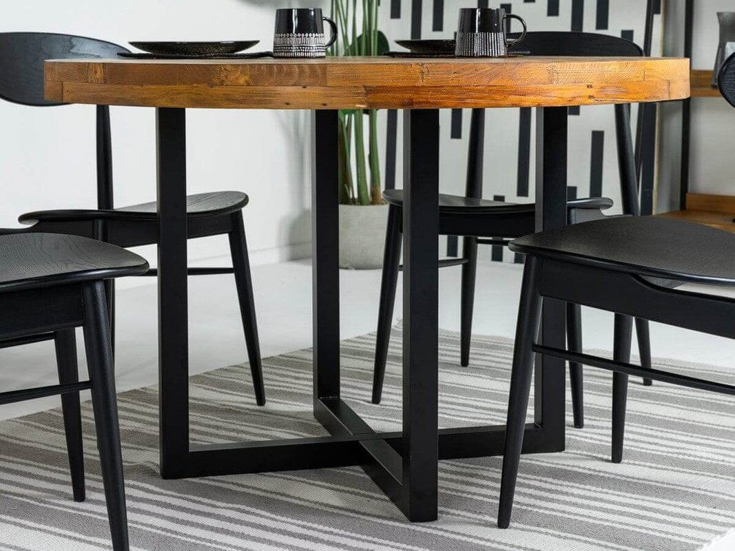 Tulsa 120cm Round Dining Table - Image 7